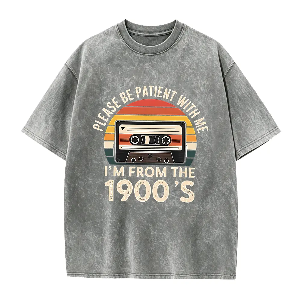 1900s Shirt, Retro Cassette Tape Tee, Funny Born in the 1900s Gift, Vintage Sunset Nostalgia Graphic T-Shirt, Millennial Humor Apparel