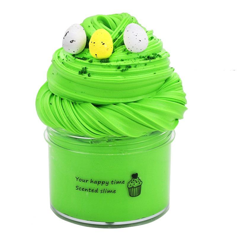 4-piece combo set Cloud-soft butter texture! 4-color cotton slime set, super stretchy and stress-relieving sensory slime kit.