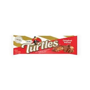 Turtles Original Pecan & Caramel Cluster King Bar 1.76 oz, 24 Count Chocolate Caramel Pecan Candy Bars