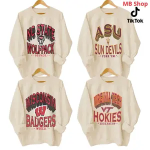 Classic Varsity Sand Sweatshirt | Vintage College Style Crewneck | 90s Campus Outfit RO