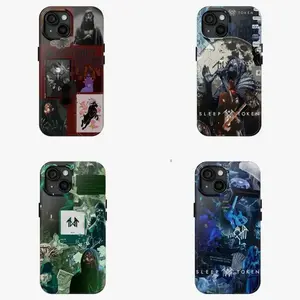Sleep Token Even In Arcadia Tour 2025 Emergence Metal Band Music Fan Art Trendy Tough Phone Case. Dark Gothic Aesthetic Heavy Duty Shockproof Protective Smartphone Cover for iPhone 17 Pro Max 16 Air 15 14 13 12 11.