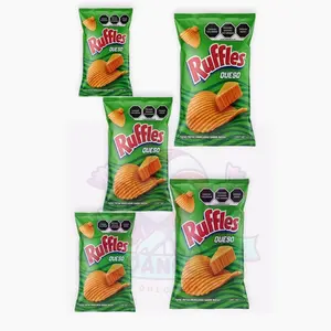 Ruffles Sabor Queso - 5 Pack Chips, Crispy Snack Ruffles Sabor Queso - 5 Pack Chips, Crispy Snack