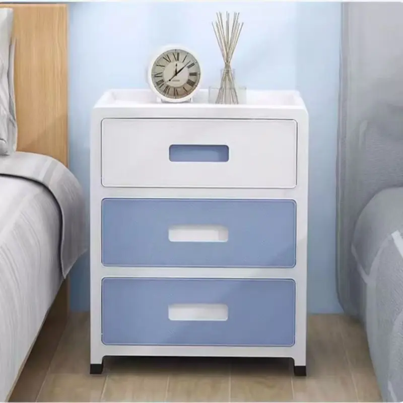 3-5 Layer Drawer Storage Cabinet, Bedside Organizer, Clothes Sorting Box, Multi-Layer Toy Snack Storage, Elegant Design, Bedside Table Cabinet, Nightstand Cabinet