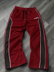 Fashion Street Style Solid Color Straight Leg Loose Fit Sweatpants, Gym Streetwear Bottoms, Comfortable and Simple, Casual Fitted Design, Perfect for Daily Wear