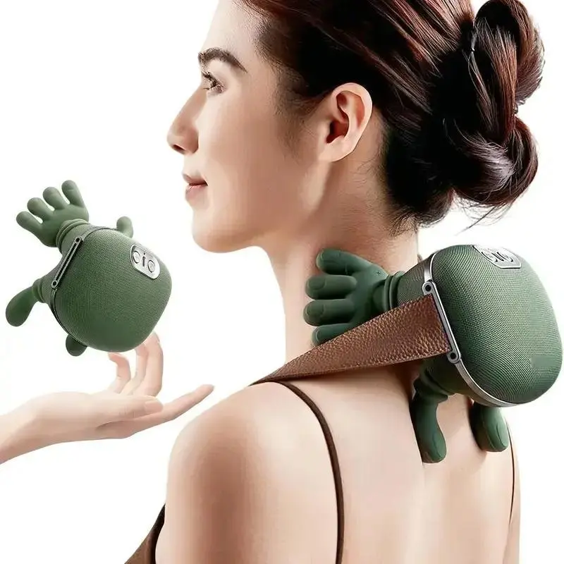 Multi functional simulated human hand five finger shoulder and neck massager, electric massage function neck and shoulder massager, wireless portable USB charging. Deep tissue massage, suitable for the neck, shoulders, back, arms, and legs Shiatsu heat Su