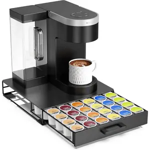 Storage Organizer Drawer for K-Cup Pods,  Coffee Pods Holder for Keurig Pods, Coffee Station Organizer Coffee Bar Accessories (36 Pods Capacity -Storage Drawer)