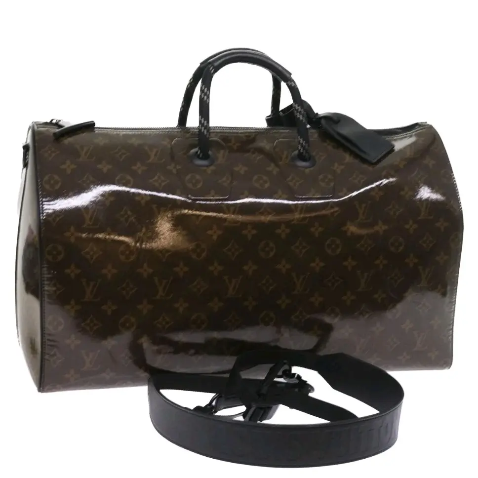 Pre-owned Louis Vuitton canvas Travel Bags preowned monogram Glaze Keepall 50 limited edition