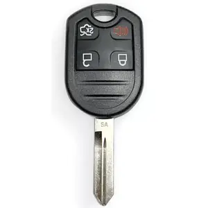 4 Buttons Remote Key Shell for Ford Edge, Escape, Expedition, Explorer, F-Sirese, Five Hundred, Flex, Focus, Fusion, Taurus, 2007 - 2019 FCC ID: CWTWB1U793 PN: 164-R8073 (No Electronics are Included)