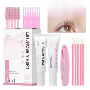 Flora Ruby Keratin Lash & Brow Set Korean Plant Extract Glow Collagen Eyebrow Enhancer Mascara