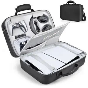 Eowulfrost 2026 Ps5 Carrying Case Travel Bag, Hard Shell Protective Storage, for Playstation 5 Console, Controllers, Headset & Games