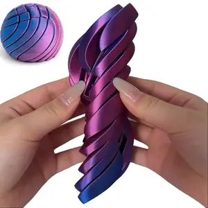 3D Gear Sphere Fidget Spinner Ball Sensory Stress Relief Toy for Office Home Travel Hypnotic Slime Ball for Adults