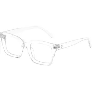Classic Non Prescription Clear Lens Black Glasses for Women Men Thick Square Frame Eyeglasses