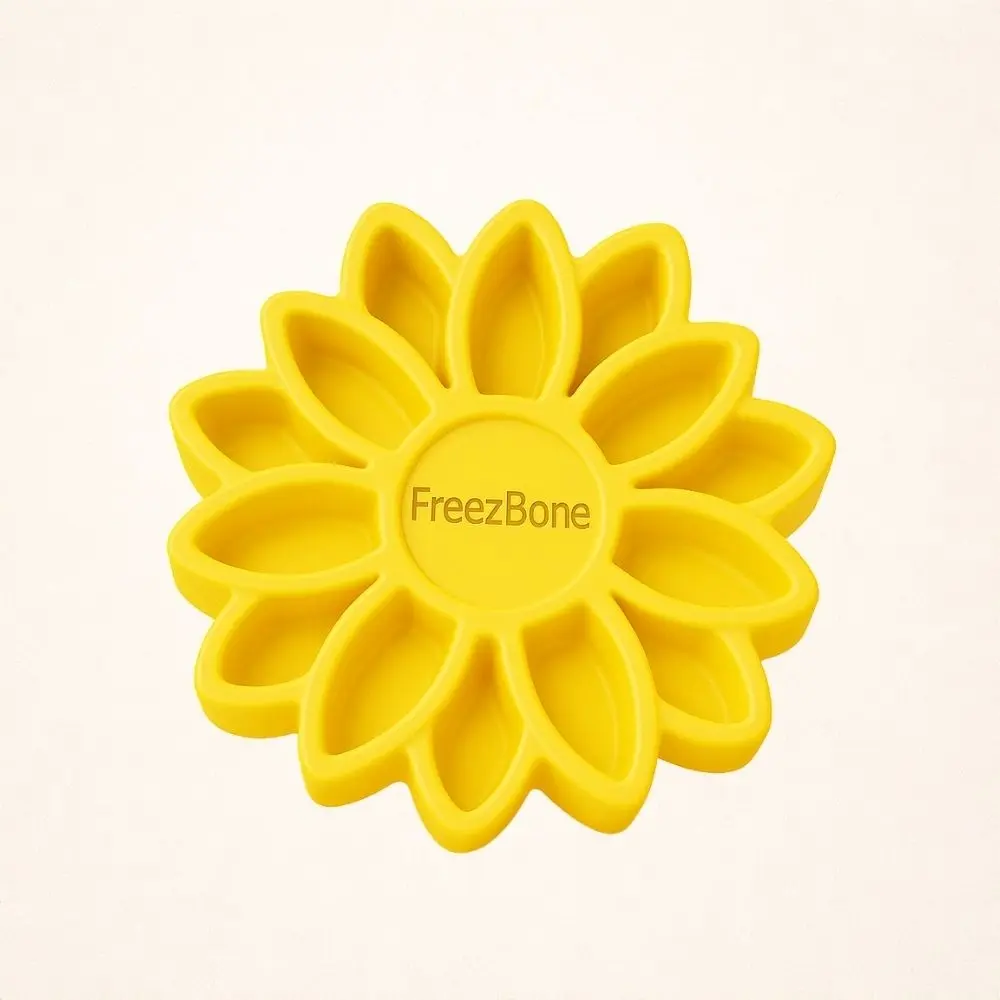 FreezSunflower - Interactive Frozen Sunflower Dog Chew For Tough Chewers