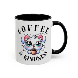 Cute Coffee Mug with Bunny Design, Funny Gift for Coffee Lovers, Perfect for Easter or Birthday, Ideal for Home & Office