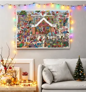 1000-piece jigsaw puzzle for adults and families (Christmas series) Pieces fit together perfectly to improve memory Entertainment Brain Exercise