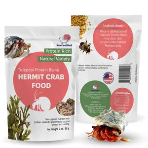 Snout and Shell Tidepool Protein Blend Hermit Crab Food – High Protein, Natural Sea-Inspired Variety, Supports Growth & Molting – 2 oz / 56 g