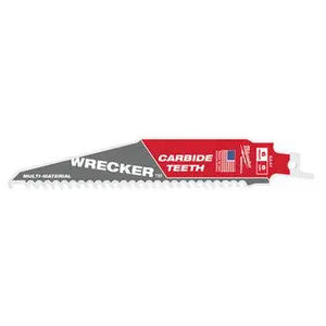Milwaukee 48-00-5241 6" 6 TPI WRECKER SAWZALL Blade for Multi-Material