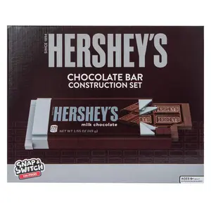 Snap  Switch Hershey's Chocolate Bar Set  Buildable Candy Bar for Creative Play and Fun  Ages: 6+