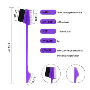 ZLIKE (Free Gifts-Do Not Order Separately) Hair Edge Brush with Comb & Eyebrow Brush Multi-functional Tool for Flawless Hair Edges Comfortable