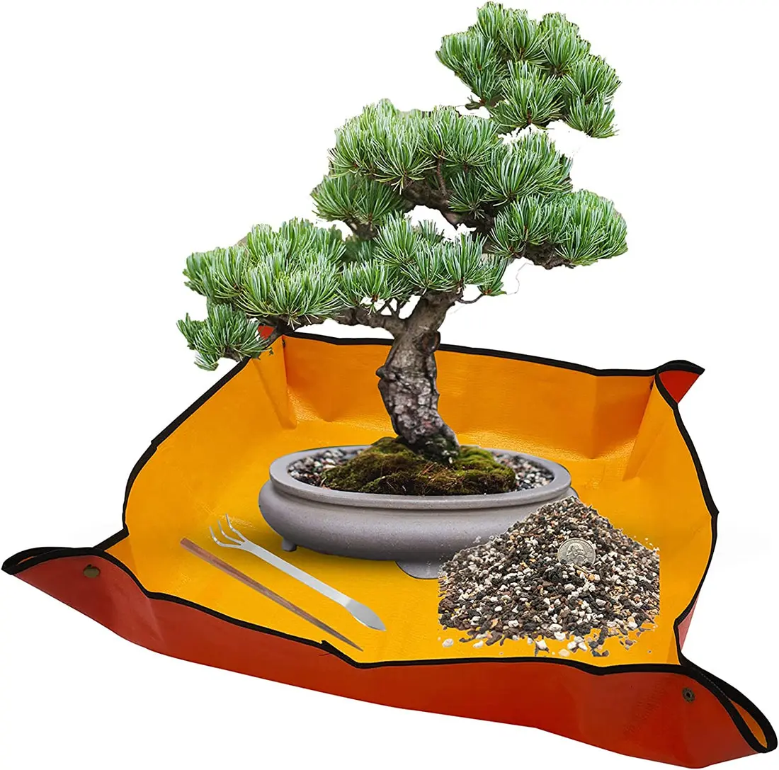 Potting Mat for Gardening | Waterproof and Reusable | Bonsai Repotting Tool | 39x39 inches