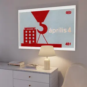 Construction Site -  Czech Vintage,Logos, Graffiti, Comics, Retro, Educational (Children), Posters, Canvas Art.