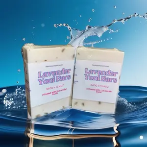 Lavender,Boric Acid Feminine Ph balancing Yoni Bar 4 ounce infused with lavender buds, lavender soap base, daily feminine hygiene soap bar Body Care Cleansing Comfort Cleanser herbal blend