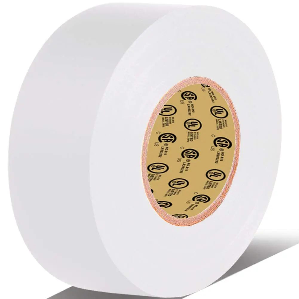 White Electrical Tape - 3/4-inch by 66 ft-1, 7 mils, 600V Safe, UL/CSA Certified, Flame Retardant, Highly Flexible Adhesive, All Seasons Durability, 14 to 176°F Operating Temperature