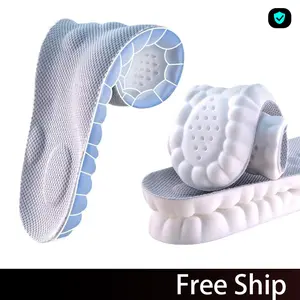 Silicone shoe Insoles for Women Man,Cloud insoles for Men Women,4D Cloud Soles for Men Soft Memory Foam Cushioning Insoles - Trim to Fit Steppers Insoles