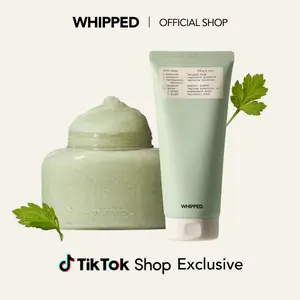 [WHIPPED OFFICIAL] WHIPPED Ultimate Skincare Duo - WHIPPED Face Mask Cleanser & Body Scrub for Smoother, Glowing Skin with Niacinamide & Ceramide