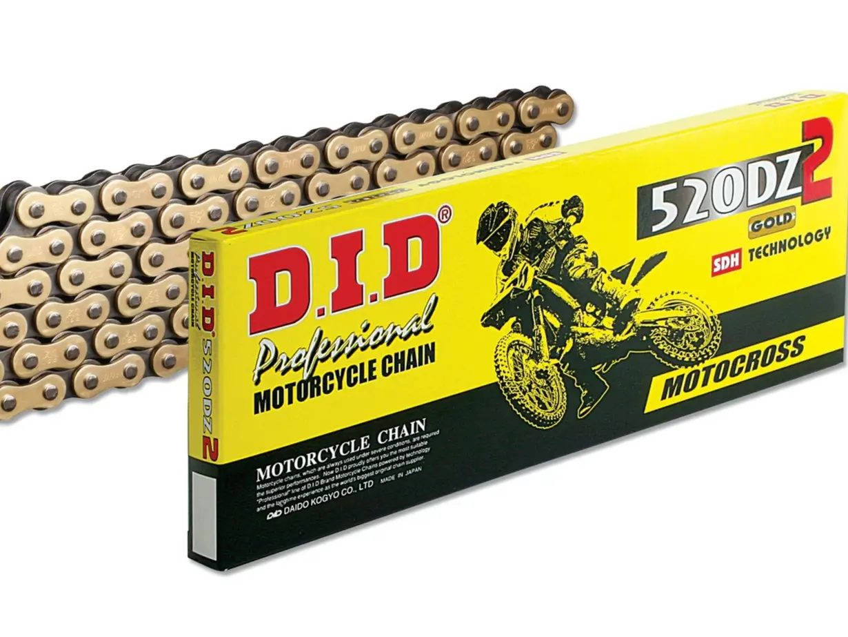 D.I.D 520 DZ2 Offroad Drive Gold Chain with Clip Master Link Non Oring