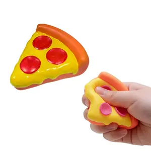 Needoh Non-Food Stress Relief Toy Squeeze Fun Two Styles Pizza Cake Mini Gift Box Sensory Plaything Ideal for Relaxing Moments