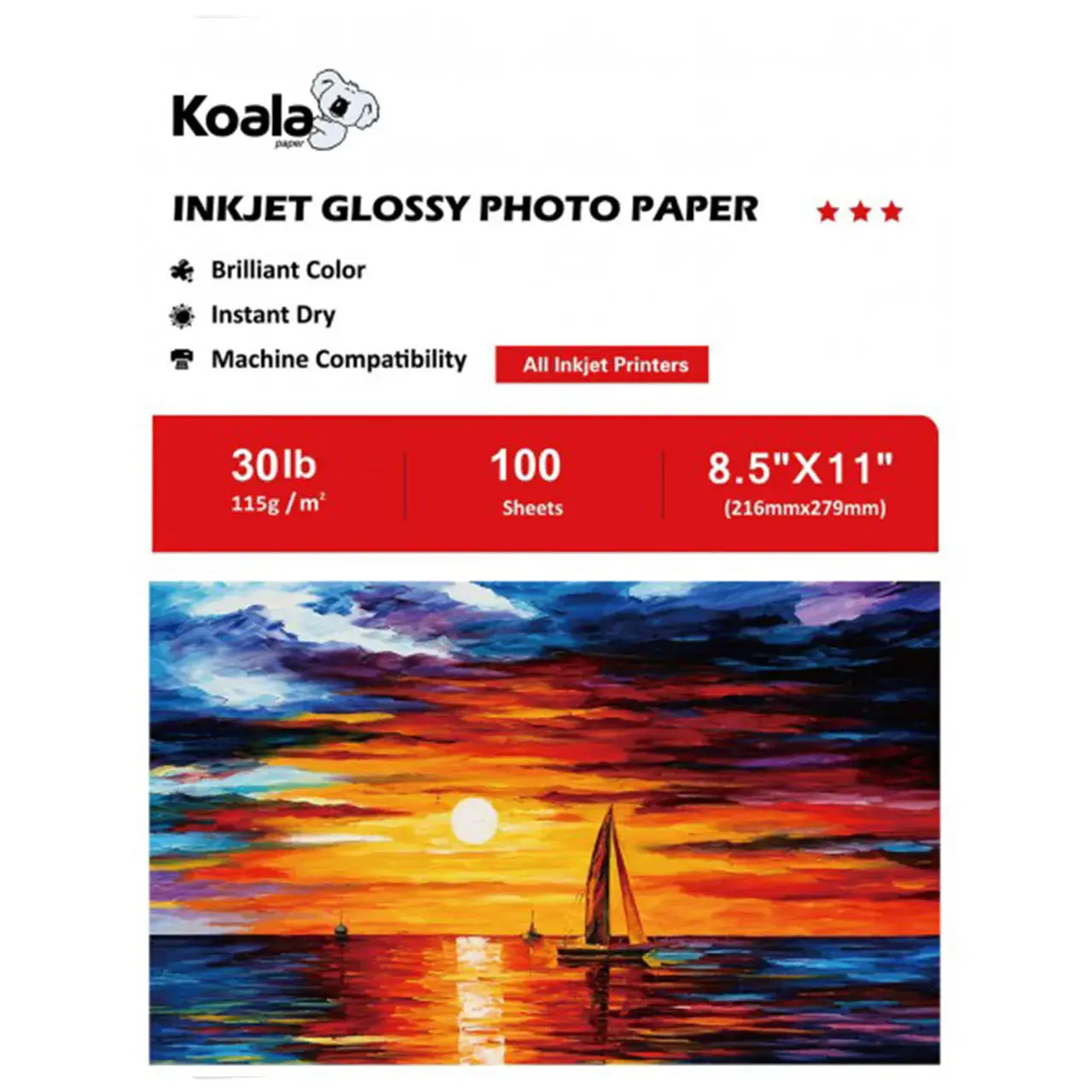 Koala Glossy Inkjet Photo Paper 30lb