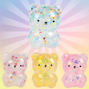 Sugar Squish Bears - Adorable Stretchy TPR Outer Shell with Satisfying Squishy Texture for Stress Relief & Sensory Play