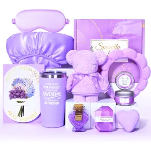 Mother's Day Unique Care Gifts for Women,Relaxing Spa Gift Basket Set,  Bath Sets Gift, with Stainless Steel Tumbler & Flannel Blanke，9/10/12-Piece,Holiday gifts，Birthday Gifts for Mom, Sister,Best Friend,Wife,graduation gift boxes