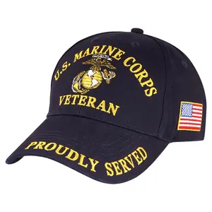 United States Marine Corps (USMC) Veteran Proudly Served | Semper Fi | Navy Blue | Officially Licensed