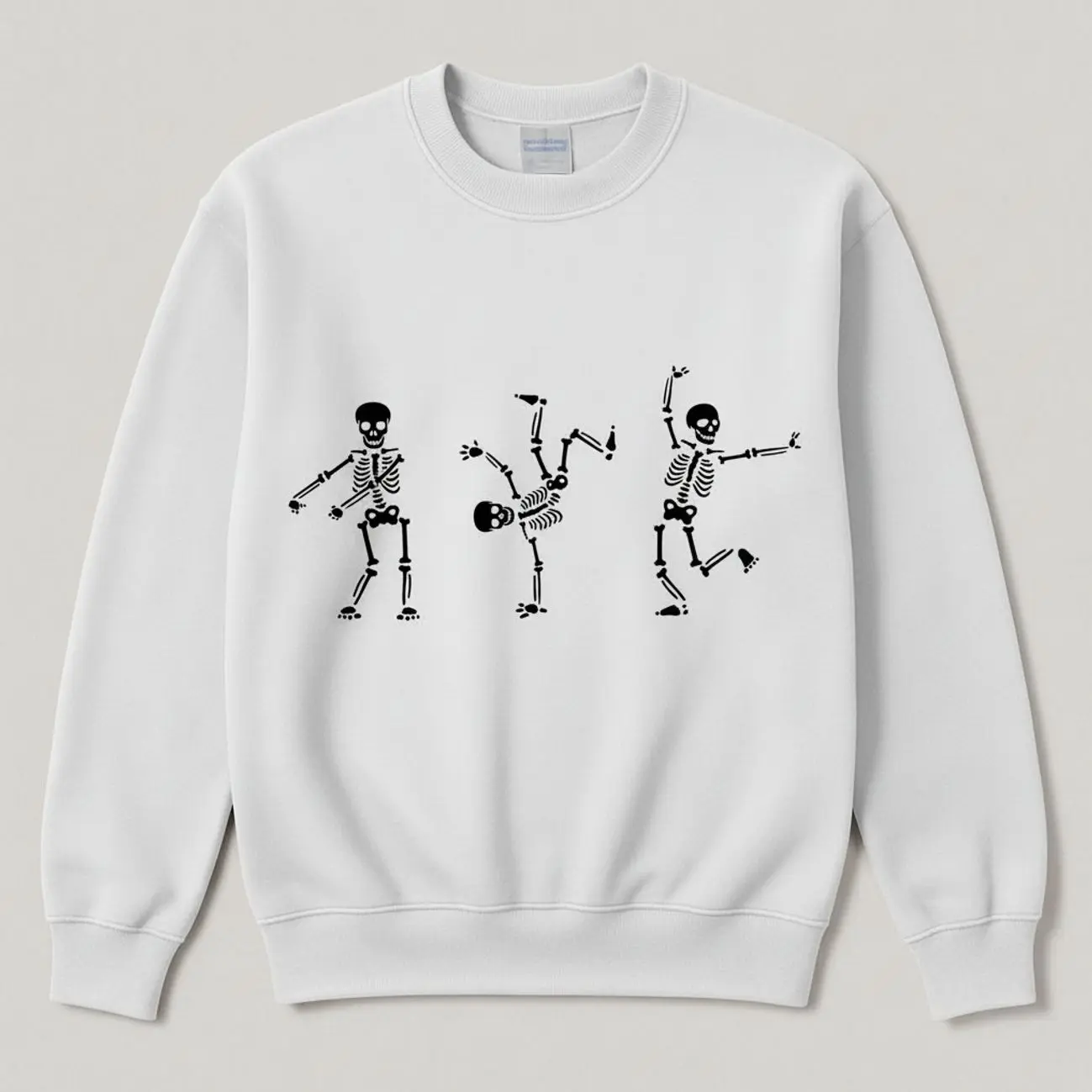 Skeleton Dance Sweatshirt, Dancing Skeleton Sweatshirt, Fall Sweatshirts for Men and Women