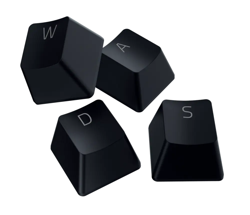 Razer PBT Keycap + Coiled Cable Upgrade Set - Classic Black