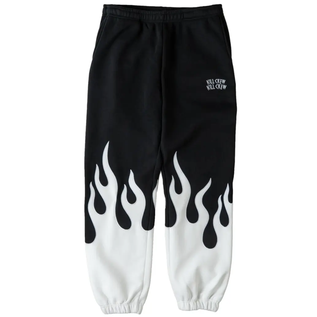 Kill Crew Premium Heater Flame Sweats Fire Streetwear Athleisure Cozy Casual, Joggers Sweatpants, Athletic Sweatpants, Casual Street Sweatpants