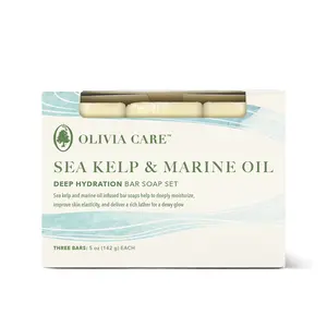 Sea Kelp & Marine Oil Bar Soap - Set of 3