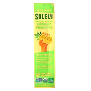 Solely Fruit Jerky, Organic Pineapple, 0.8 oz (23 g)