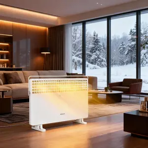 ROVSUN Electric Space Heater with Towel Bar 1500W Easy Knob Control 3 Settings Over Heat & Tipover Protection for Indoor Use Bedroom Office Home - Wall