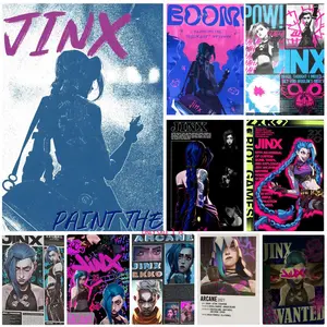 J-Jinx Poster Bedroom Home Decor Art Poster Vibrant Print Vibrant Cartoon Design Perfect Gift for Family and Friends