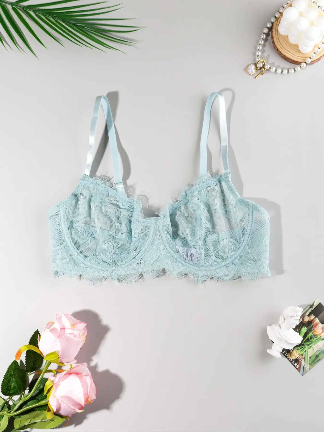 Sheer Lace Bralette Collection - Summer Bralette, Wirefree Bra, No Underwire, Feminine, Trendy & Comfy. Adjustable Straps, Perfect for Daily Wear & Alluring Styles. Must-Have Lingerie for Modern Women Seeking Sexiness!