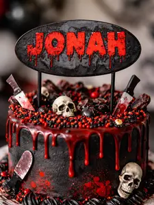 Reusable Personalized Name Cake Topper - Custom Bakeware Cake Decoration for Birthday, 3 Color Options, Bold or Cursive Font Choices