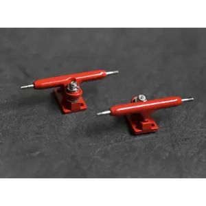 34mm Prodigy Gen2 Pro Fingerboard Trucks - Red Colorway - Includes Pro Duro Bubble Bushings