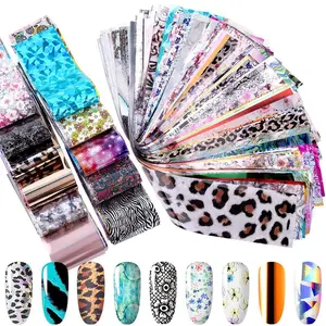 300 Sheets Nail Foils Nail Art Transfer Foil Stickers Laser Flower Color Sheet Adhesive Stickers Paper Starry Sky Stars Black White Lace Design for Nail Art DIY Decoration