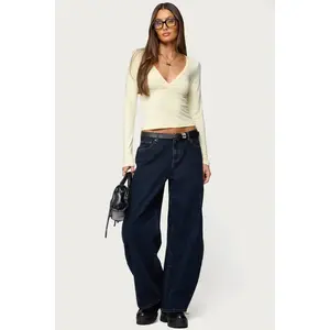 Jillian Low Rise Oversized Barrel Jeans