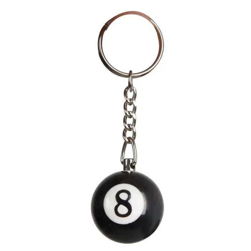 8 Ball Design Keychain, Fashionable Creative Keychain for Phone, Bag, Key, Nostalgic Retro Style Small Pendant, Suitable for Bag Hanging Accessories, Keychain For Bags, Vintage Keychain, Keyrings for Keys, Keychain Accessory