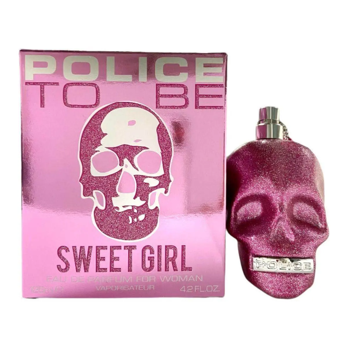 Police To Be Sweet Girl Women's Eau de Parfum (EDP) - 4.2 fl oz (4-4.9 fl oz Range), Single New In Box Fragranced, Jasmine-Themed, Aromatic, Packaged, Fruity Women's Fragrance, Fragranced Women's Fragrance