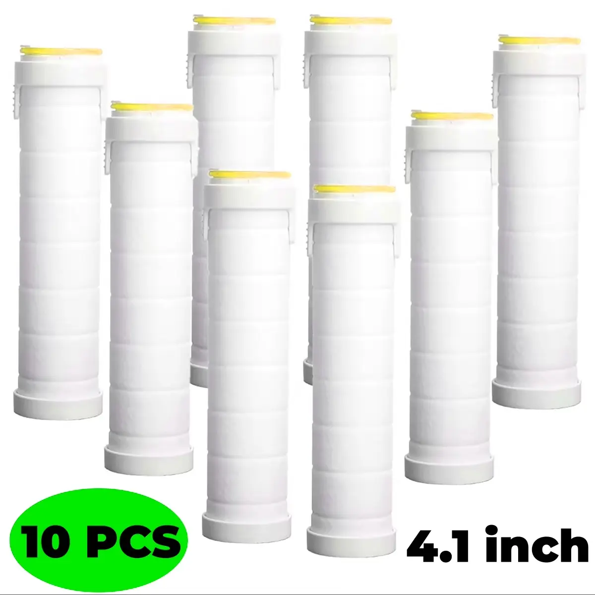 Showerhead Filter Cartridge - Durable Plastic, 4.1 inch Universal Replacement, Standard Fit for Shower Heads with Nano-Filtration Technology, Ideal for Bathroom Upgrade to Enhance Efficiency